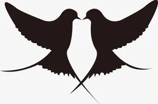 春天燕子元素免抠