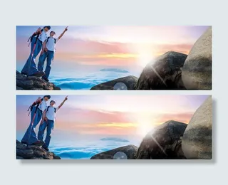 高山运动户外浪漫背景