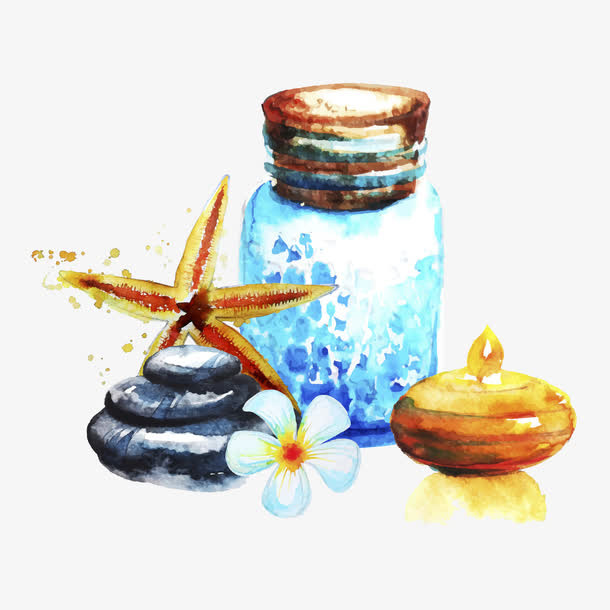 手绘小清新图案免抠