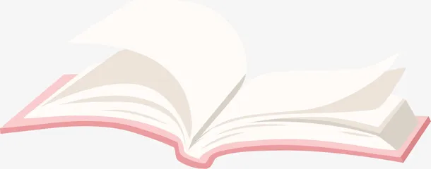 开学季打开的书本免抠