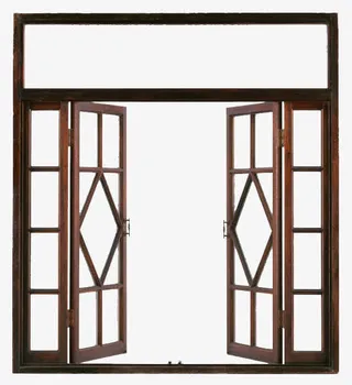 中国风镂空仿古古典窗户免抠