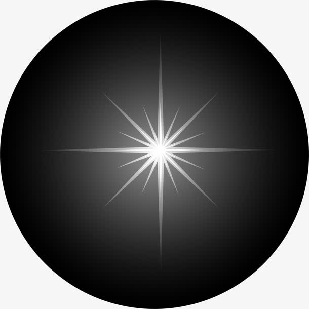 小清新白色闪光免抠