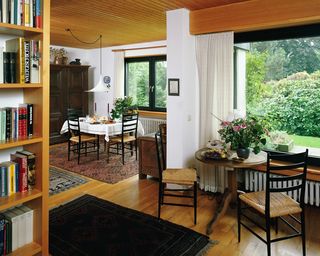 中式书房客厅二合一背景高清