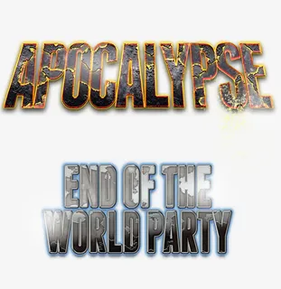 末日浩劫艺术字免抠