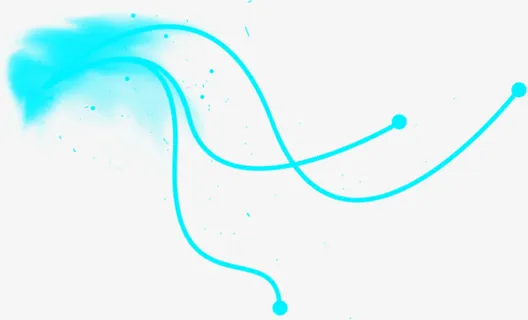 蓝色发散线条光晕光效海报背景