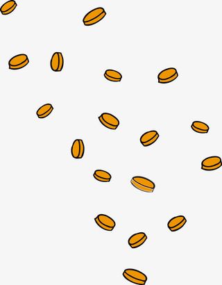 矢量卡通金币PNG图片免抠