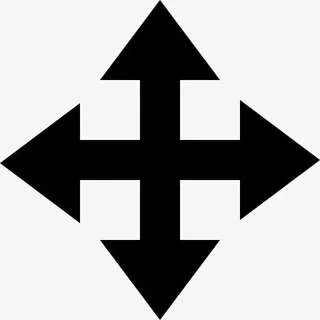 四个方向的箭头组图标免抠