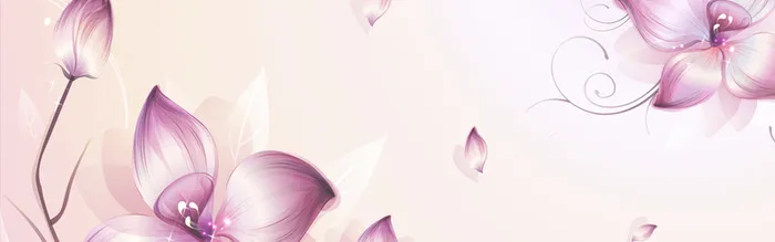 质感立体花瓣主题背景高清