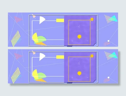 时尚简约几何图形海报banner高清