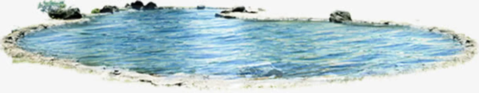 水潭海水素材图片免抠