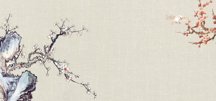 工笔画花鸟鱼虫背景设计图高清