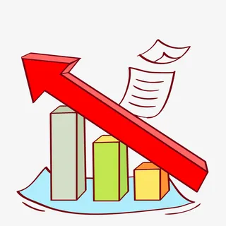 卡通增长箭头免抠图免抠