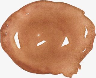 棕色水彩效果免抠