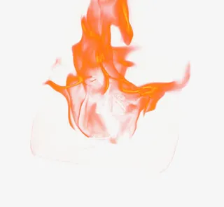 橘色喜庆烟雾火力电商免抠