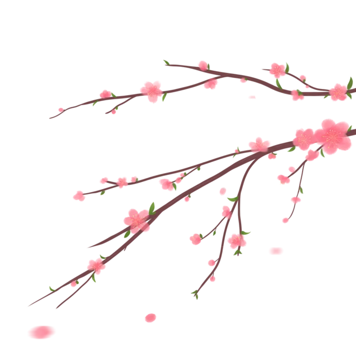 古风唯美春天桃花树高清