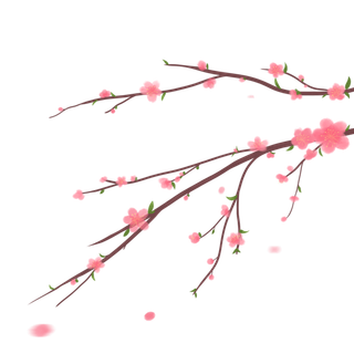 古风唯美春天桃花树高清