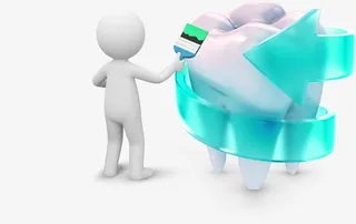 手绘人物艺术箭头免抠