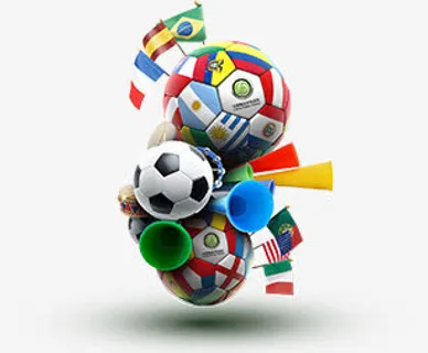 欧洲杯世界杯卡通公告足球免抠