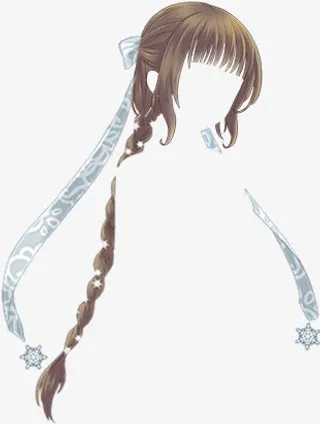 女性头发模板图片免抠