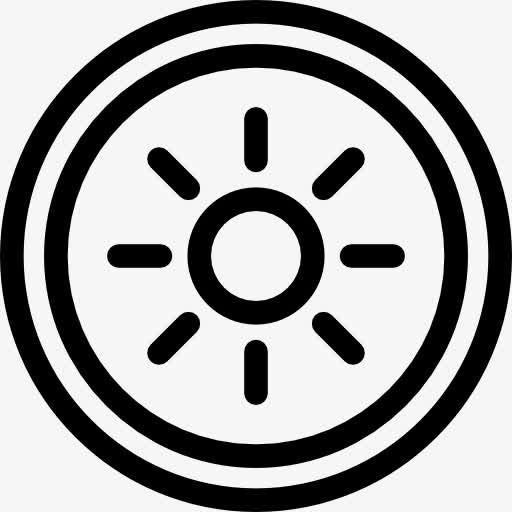 轮盾与太阳图标免抠