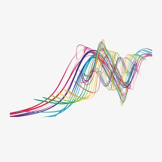 五彩流动天空免抠