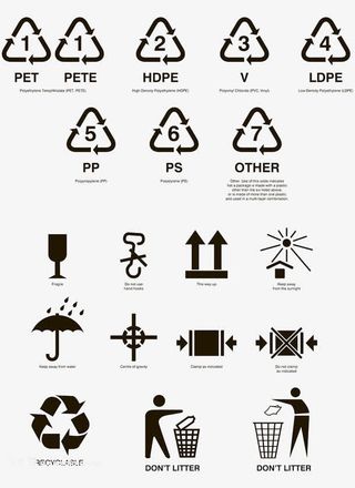 纸箱外包装上的标识免抠