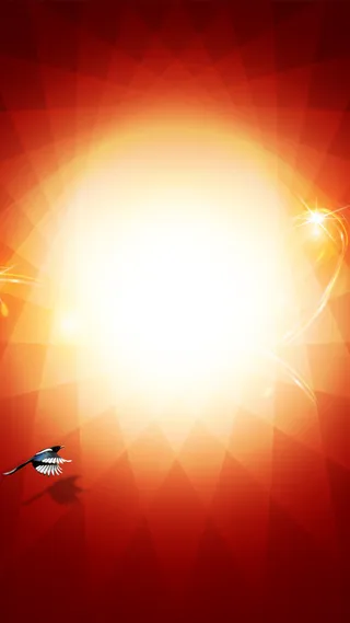 橙色光晕H5背景高清