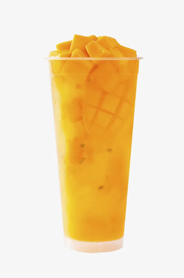 王者芒果奶茶夏季免抠