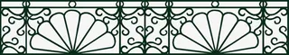 铁制围墙花纹免抠