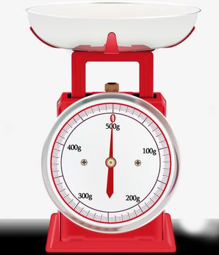 春天红色高清秤盘免抠