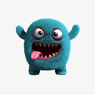 卡通小怪兽免抠