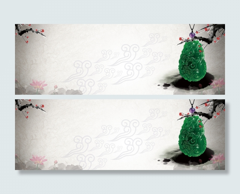 珠宝简约灰色banner背景高清