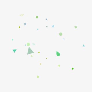 漂浮几何体免抠