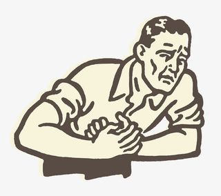 插图捂住胸口病痛难忍免抠