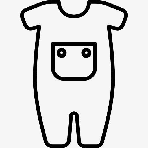 婴儿服图标免抠