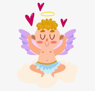 可爱的卡通小天使免抠