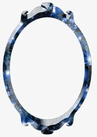 梦幻金属立体椭圆环免抠