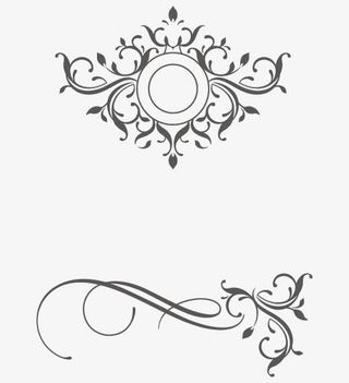 欧式边框矢量免抠