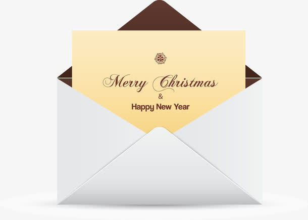 小清新白色信封免抠