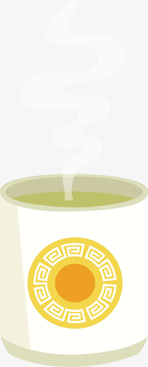 白色的茶杯免抠