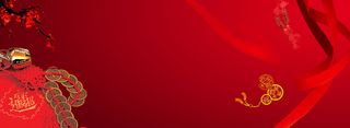 红色新年铜钱背景高清