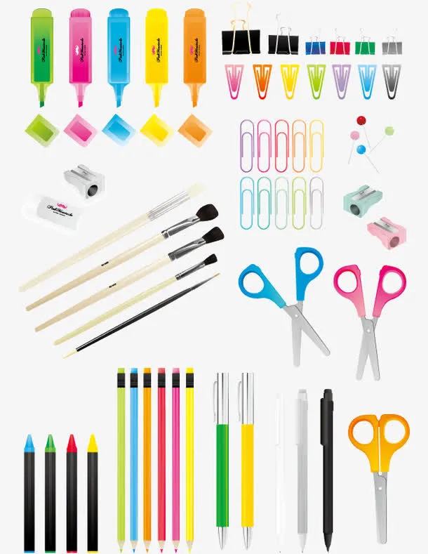 学校用品工具免抠