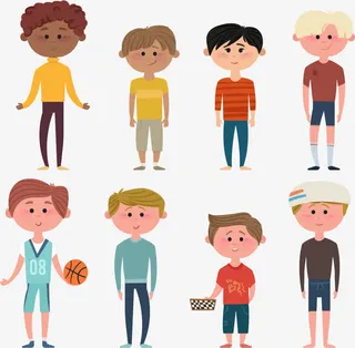 青少年男孩形象免抠