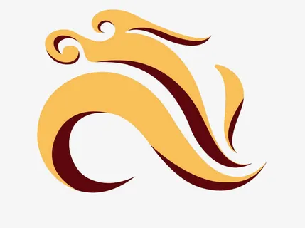 金色云朵标志免抠