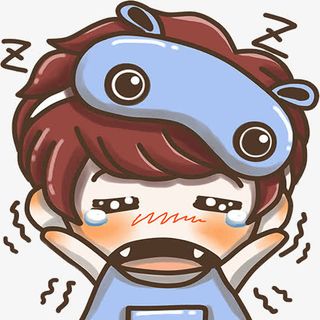 犯困的小男生免抠