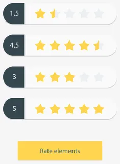 矢量手绘评分免抠