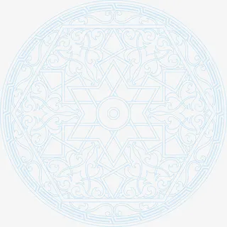 蓝色圆圈花纹免抠