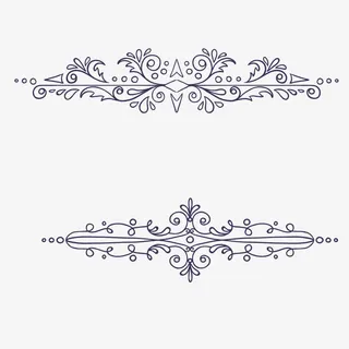 欧式复古花纹矢量图免抠