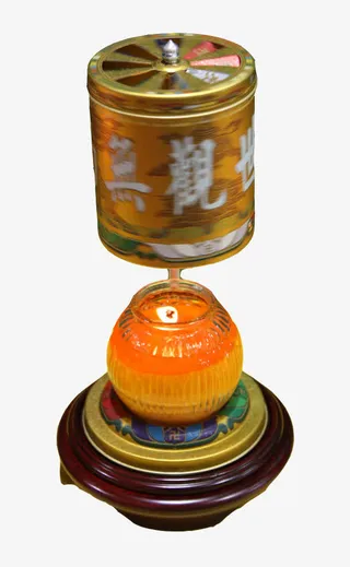 矢量迷你转经筒免抠