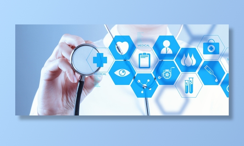 医院医生现代科技背景banner高清